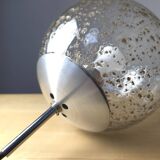 Amber glass ball pendant light