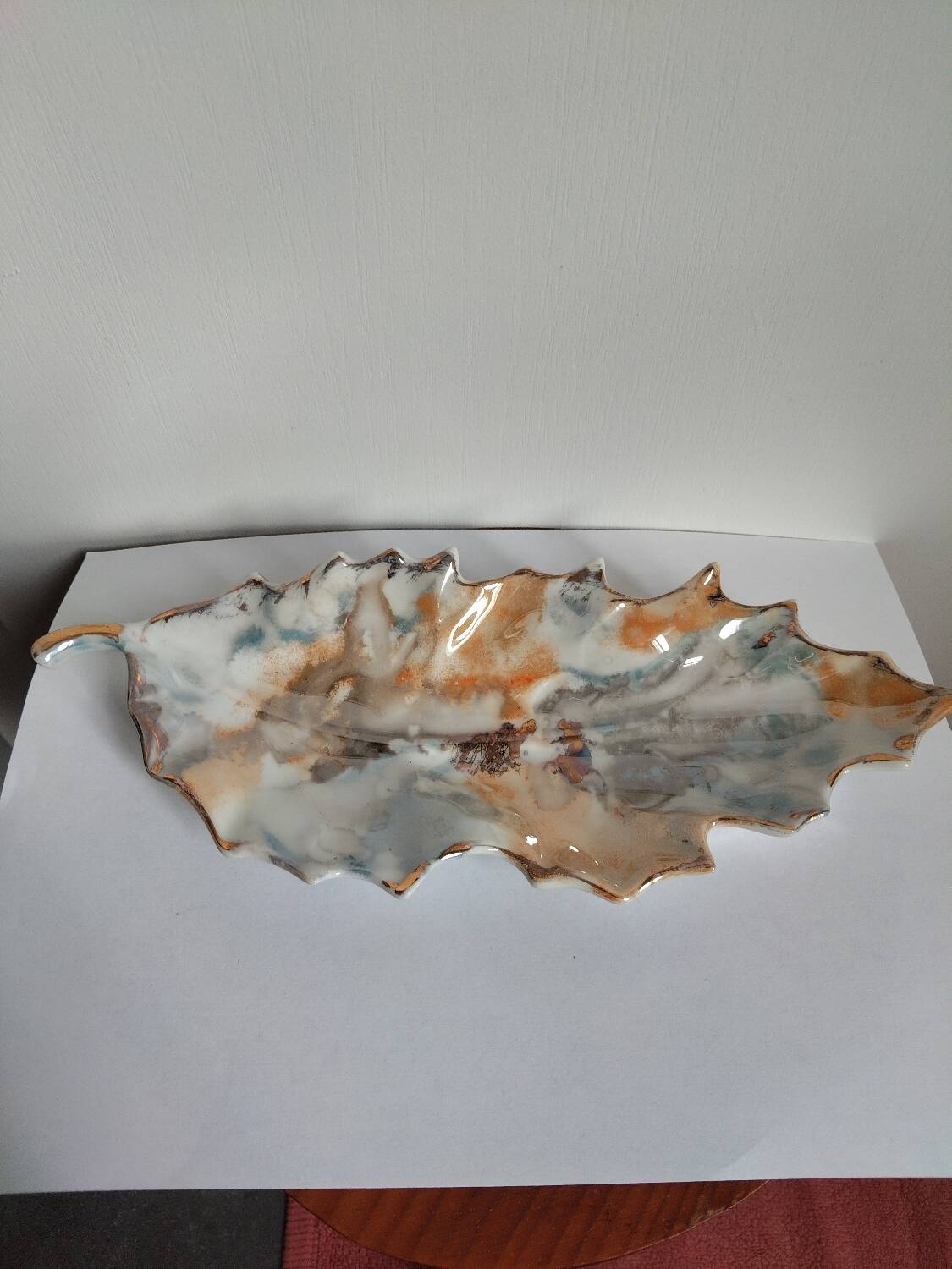 Modernist porcelain catchall hand-painted – APILCO France