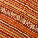 158x390Cm Peach & Red Handmade Kilim Rug