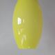 70s lemon yellow glass pendant light