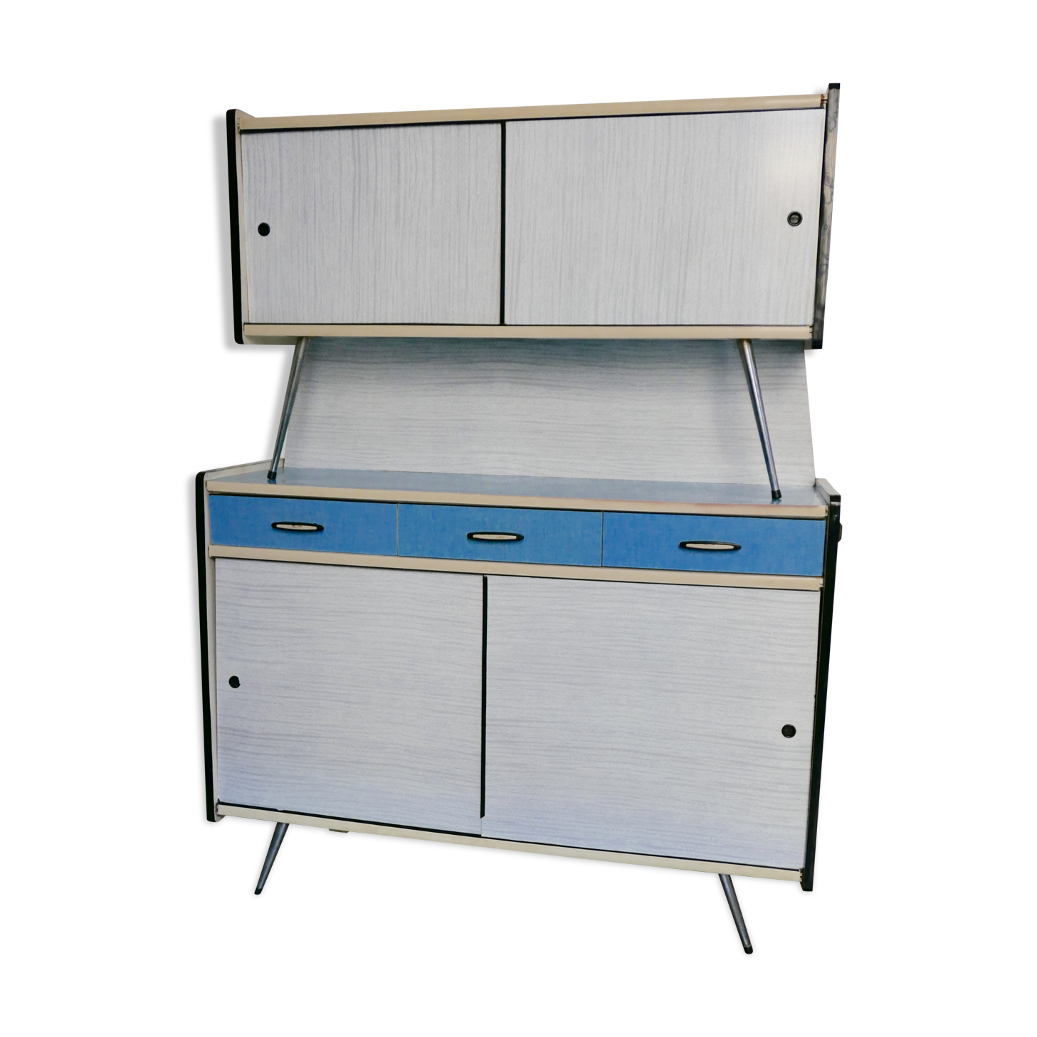 Two-color formica buffet