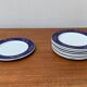 German series of postmodern flying object plates by David Palterer and Sieger Design for Arzberg, 1990s, set of 8.