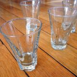 Series of 6 old glass verrines in excellent condition