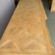 Vintage sideboard renovated in marquetry and raw solid wood