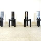 Set of 4 dining chairs by Pietro Costantini for Ello, 1980s