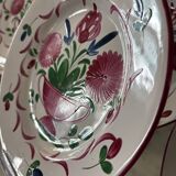 Assiettes Saint Clément Au vase fleuri