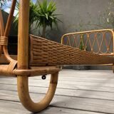 Rattan bed 50s