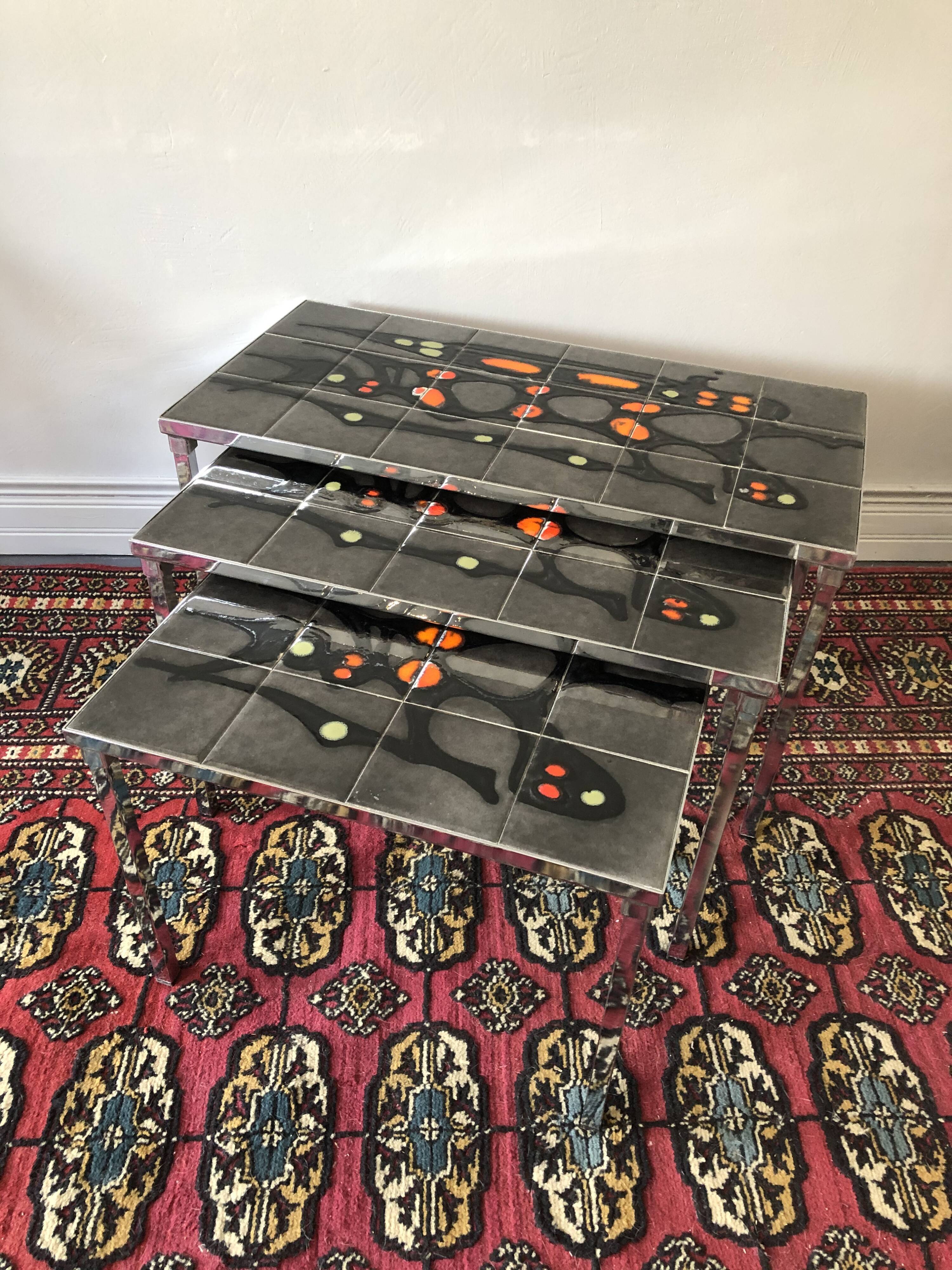 Vintage pull out tables