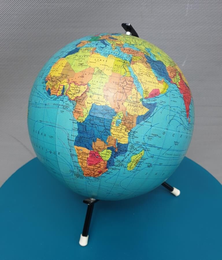 World Map globe taride maps 1969