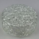 60s 70s ceiling lamp Glashütte Limburg Germany Plafoniere glass & metal