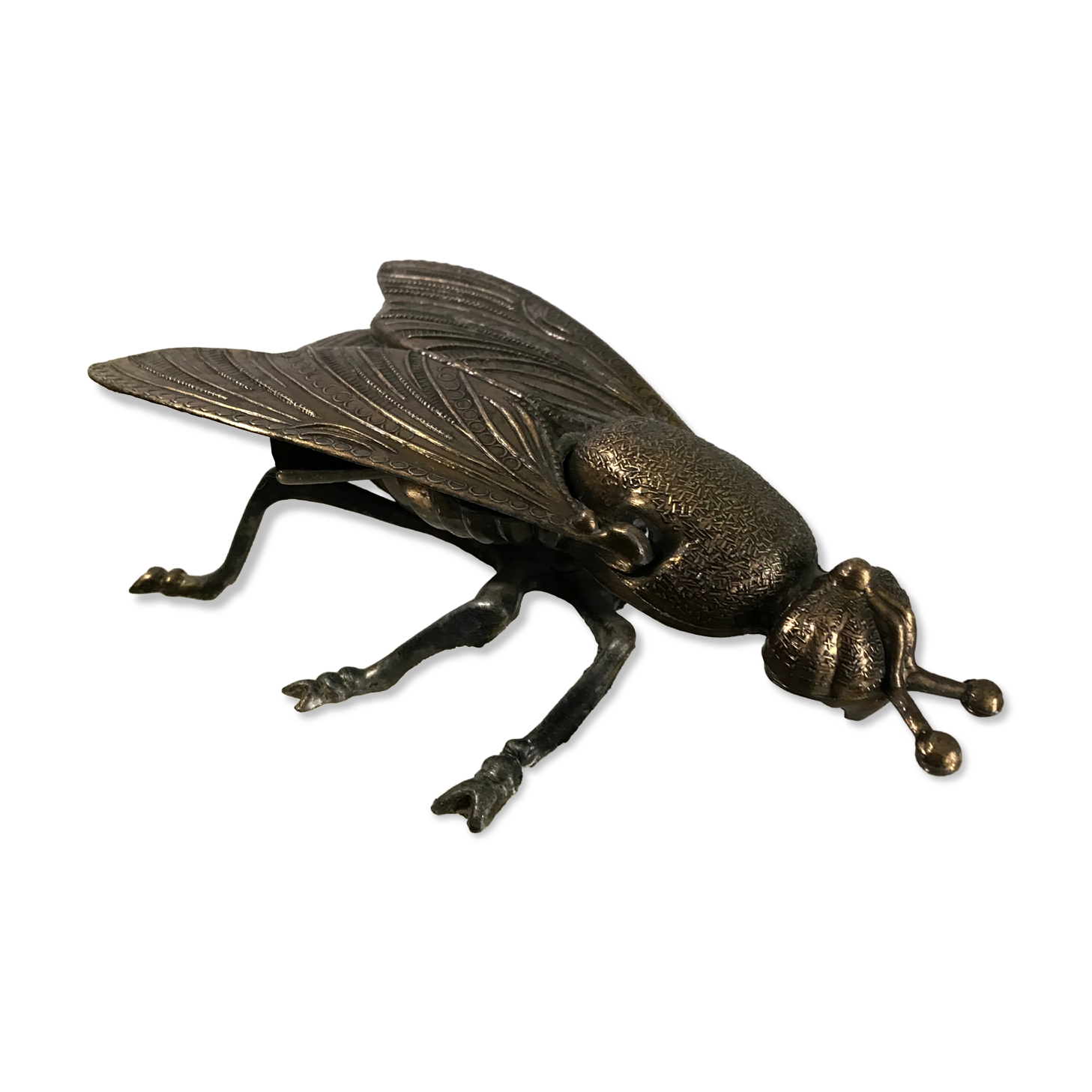 Brass fly ashtray