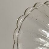 2 glass shell butter dishes.