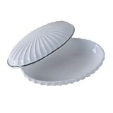 Porcelain seashell box, Italian design, 1970s, production: Italy