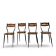 Chaises italiennes du milieu du siècle, années 1960.