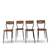 Chaises italiennes du milieu du siècle, années 1960.