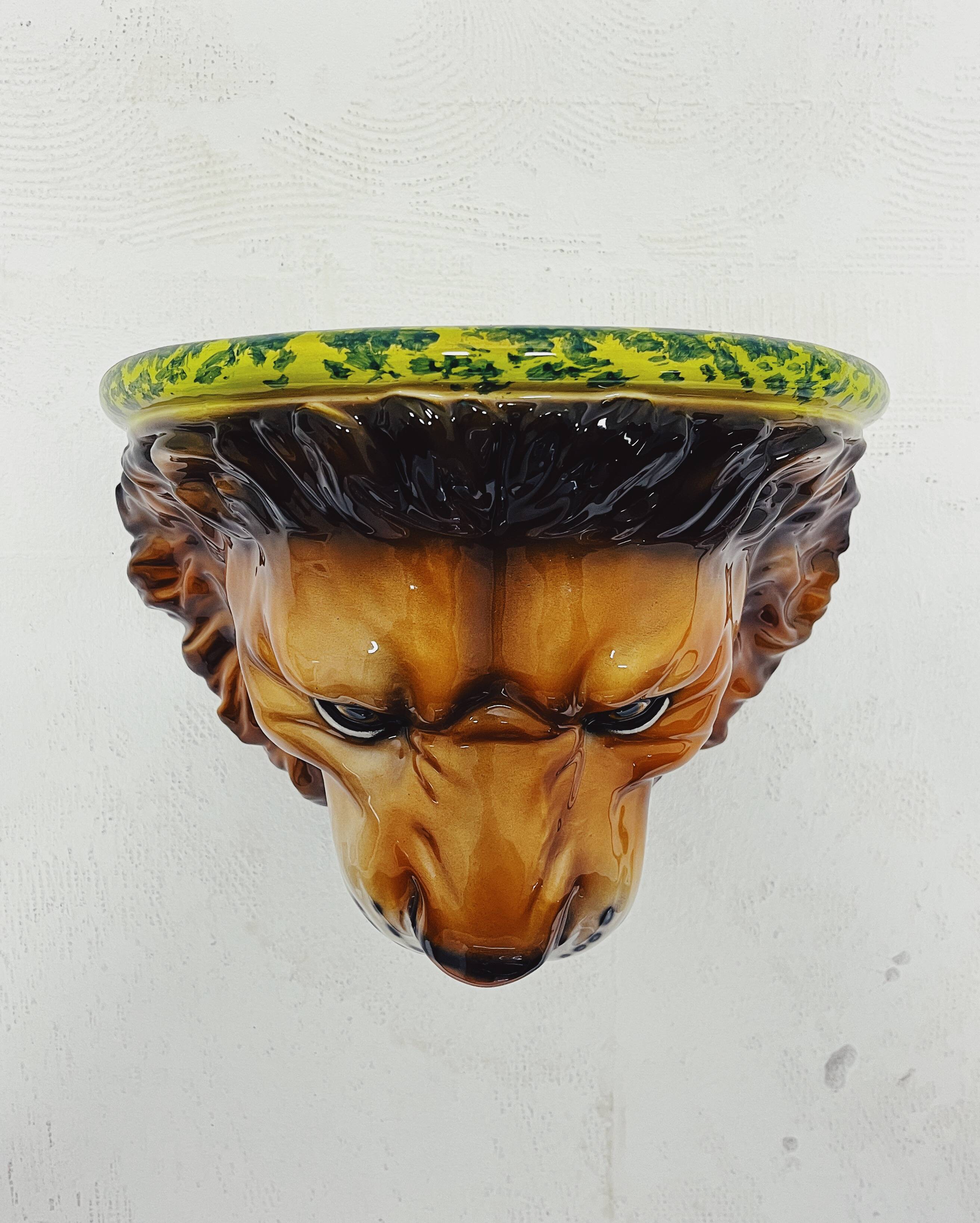 Wall Shelf Ceramic Lion