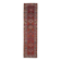 Vintage Turkish hand-knotted wool cotton red runner rug 83x362