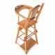 Chaise haute en bois