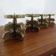 Italian Brutalist Candle Holders by Guiseppe Gallo for Gallo, 1960s, Set of 2