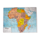 Old wooden Africa map puzzle