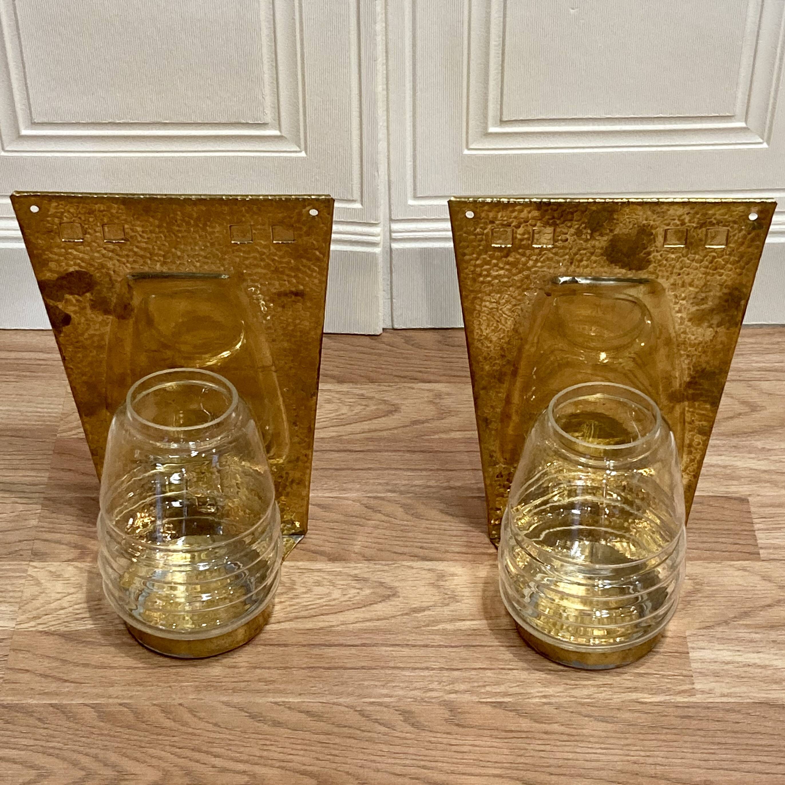 Pair of scandinavian design candle holders 1960.