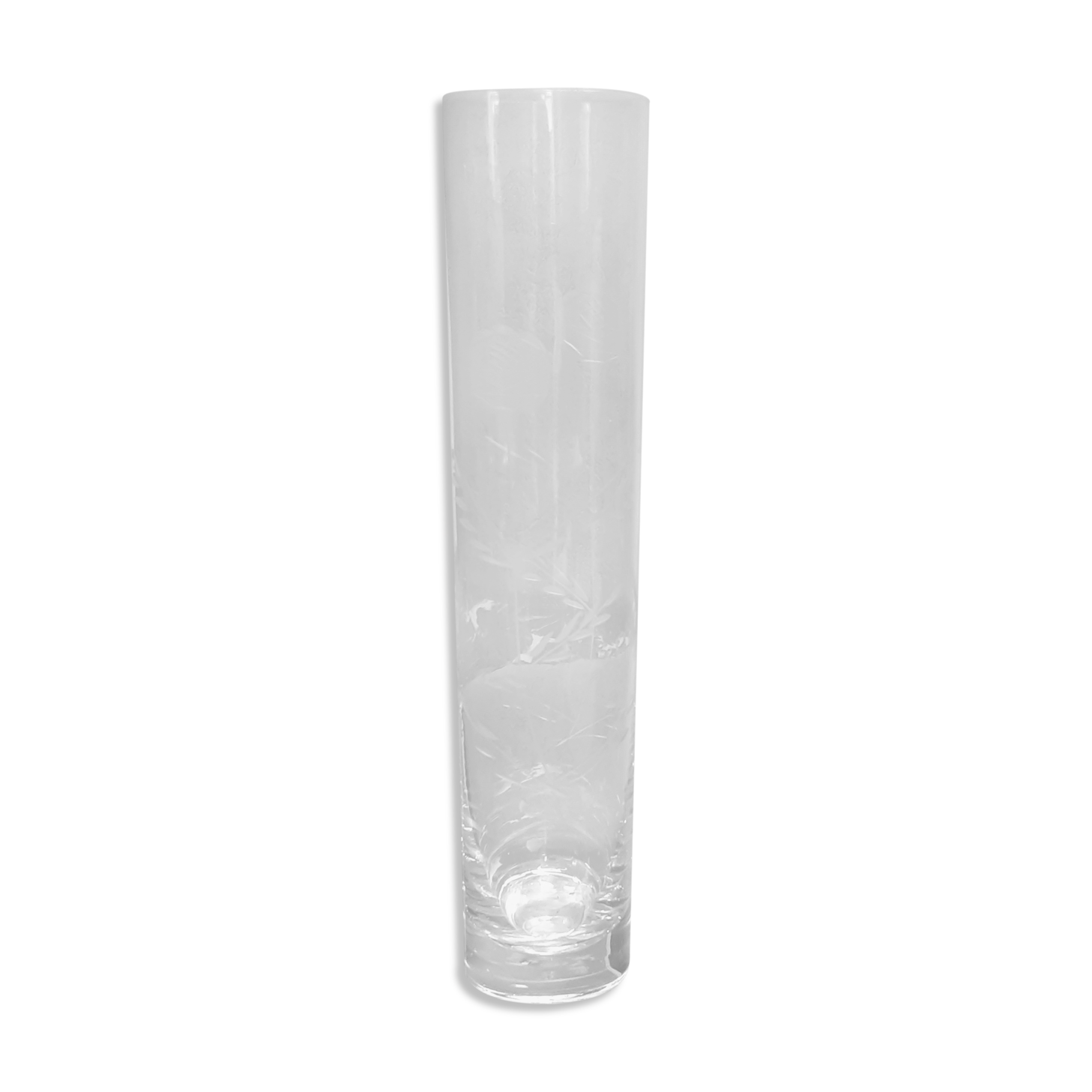 Chissed glass soliflore vase
