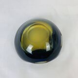 Sommerso Murano glass empty pocket ashtray