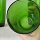 Lot 3 Verres Vereco coloris vert
