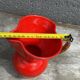 Red Pitcher Vase with Gold Accents Attributed to André Baud - Vallauris