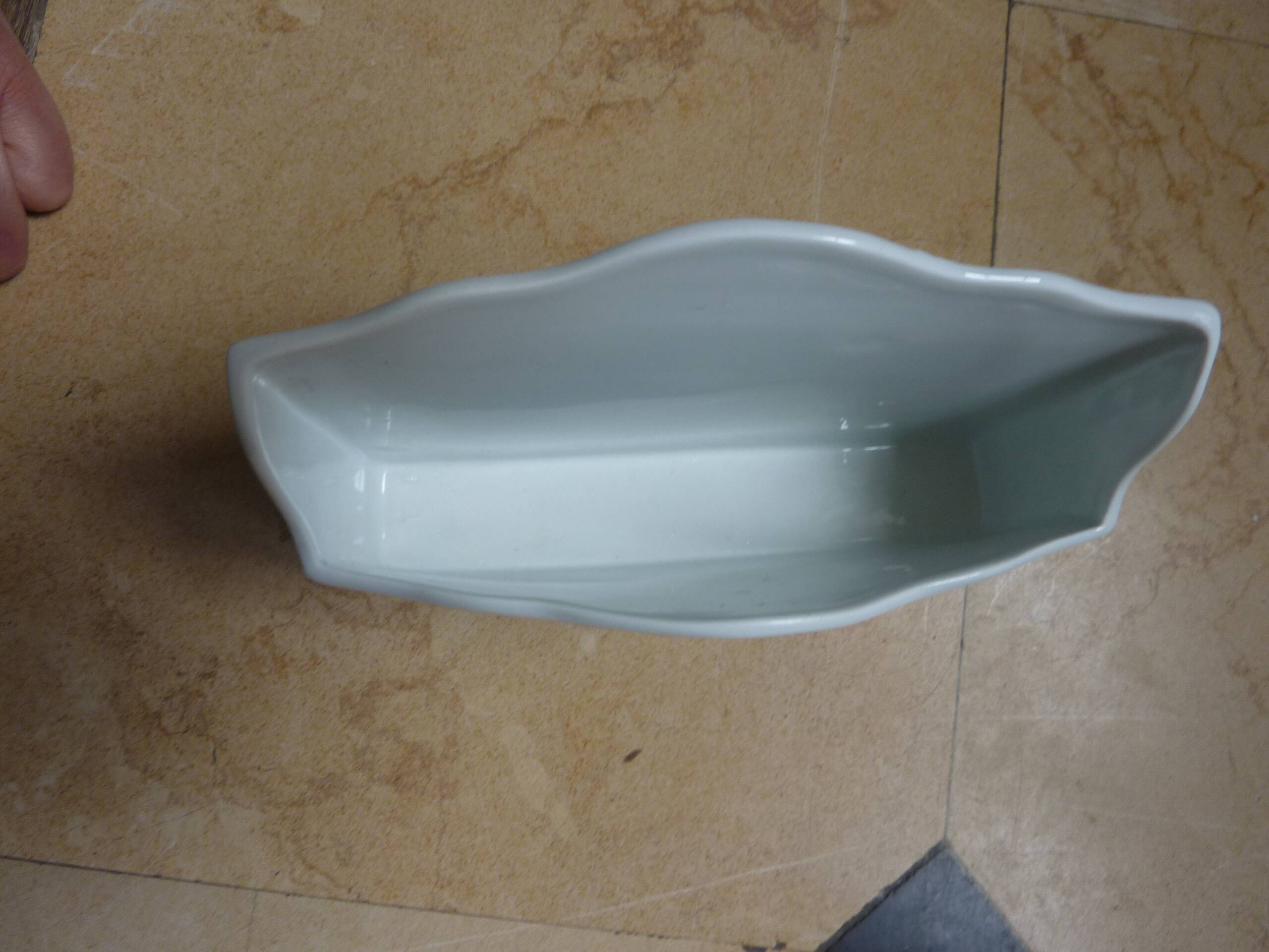 vintage ceramic letter holder pocket tray