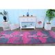 1970s Vintage Turkish Oushak Handmade Wool Runner 93x332