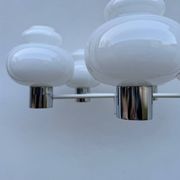 Lustre Space Age opaline chrome années 70
