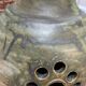 Suspension in glazed stoneware from the 1970s.
