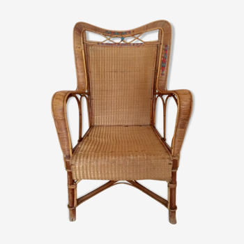 Rattan armchair