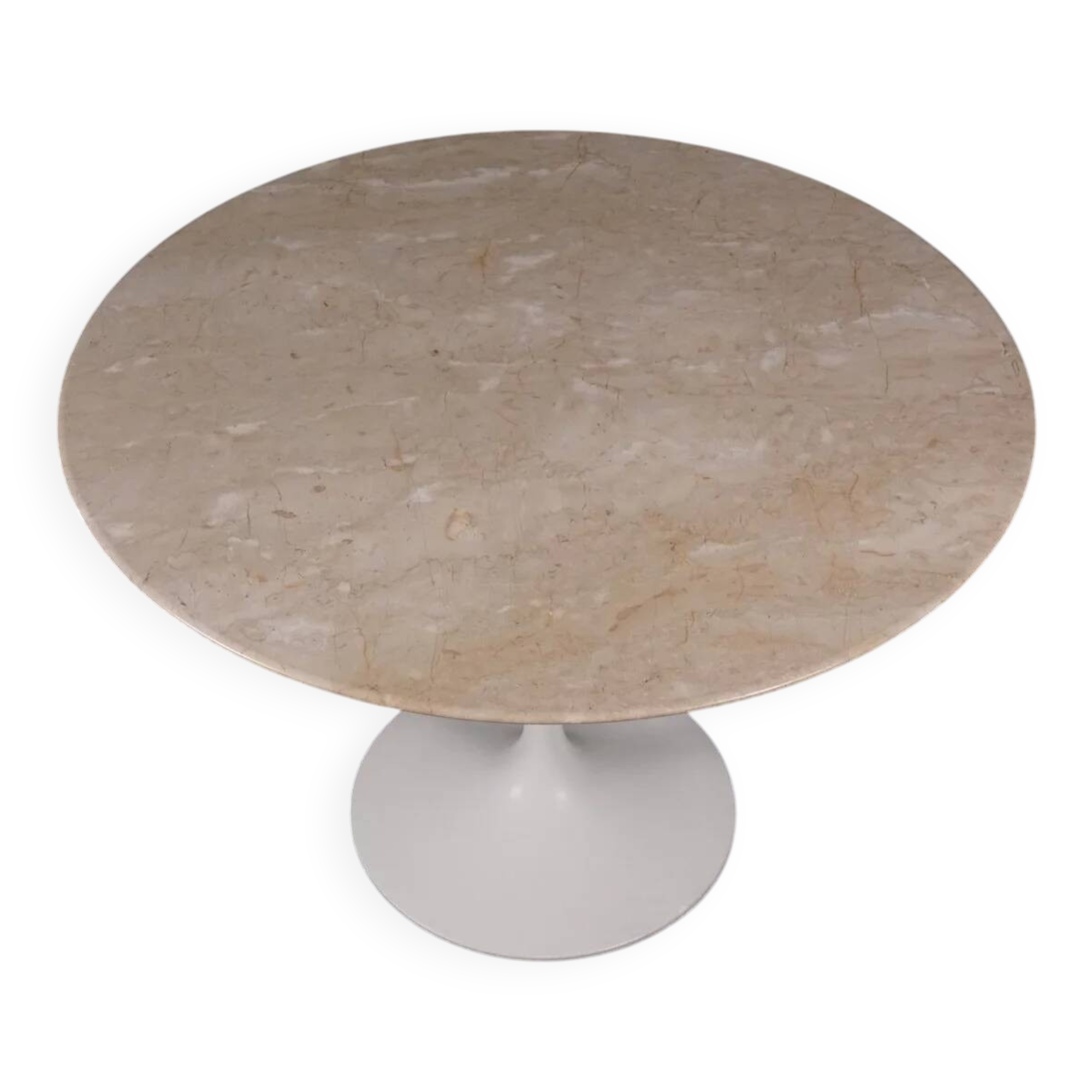 Tulip dining table with Botticino marble by Eero Saarinen for Knoll International