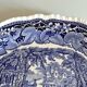 2 plats de service Mason’s Vista Blue – Faïence anglaise bleue et blanche