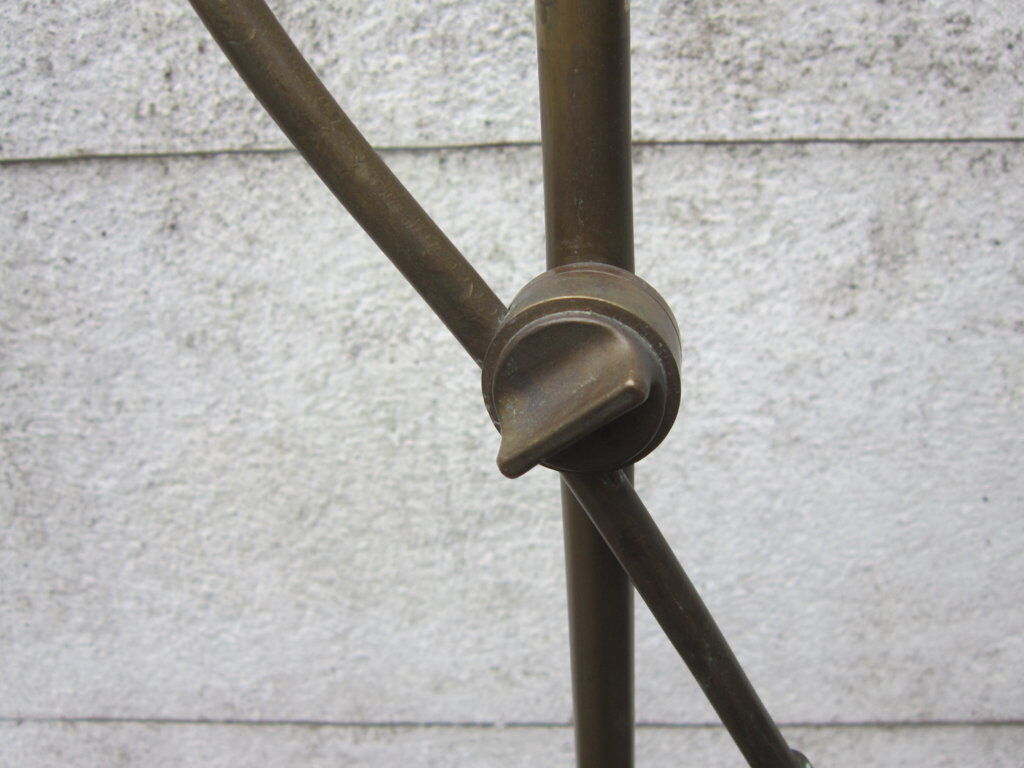 Brass floor lamp, art deco style