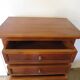 Rare Louis Philippe chest of drawers with 7 drawers from the 80s in cherry wood