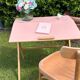 Children's desk with compass legs
