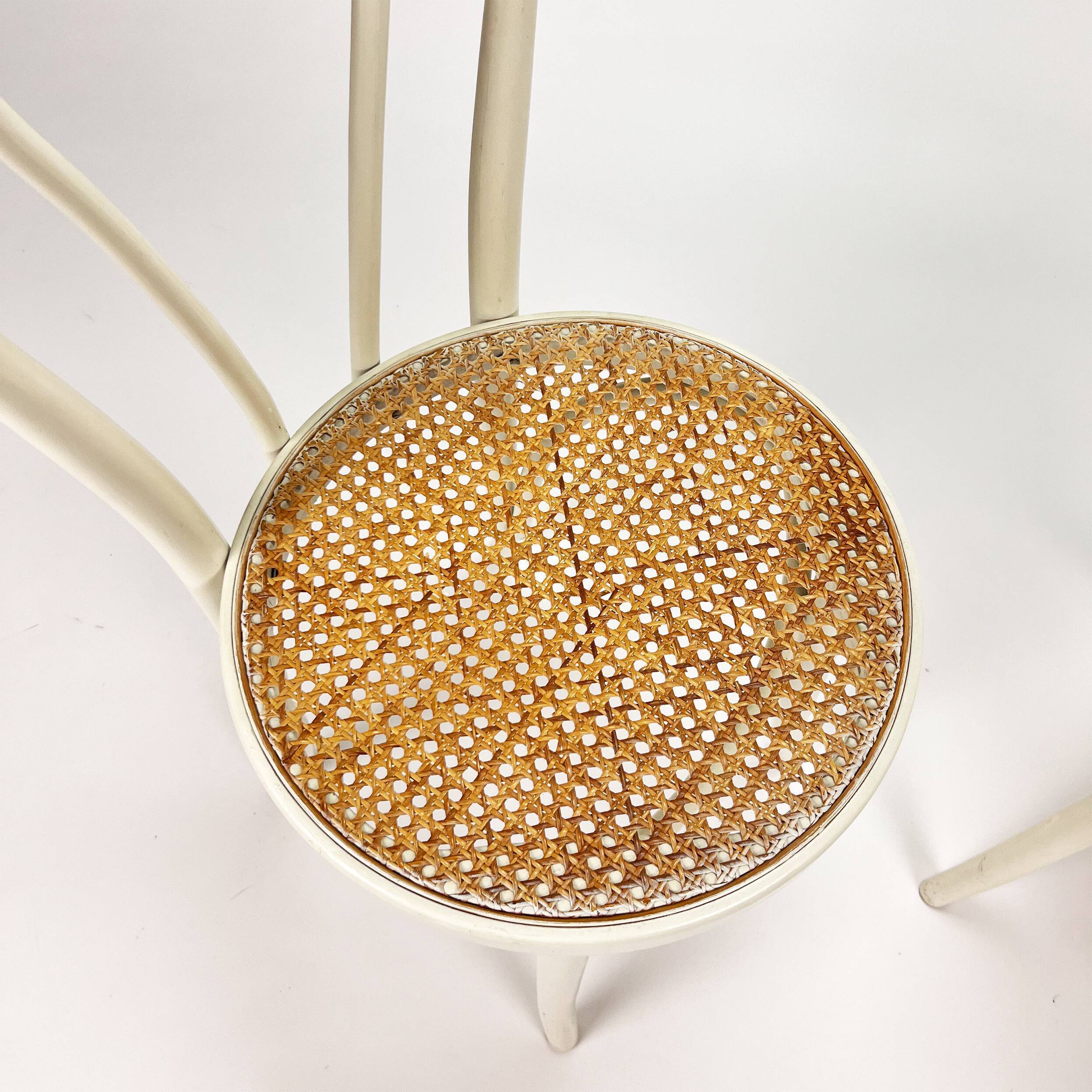 Set of 2 Mid Century Zpm Radomsko Bentwood and Cane Dining Chairs, 1960s