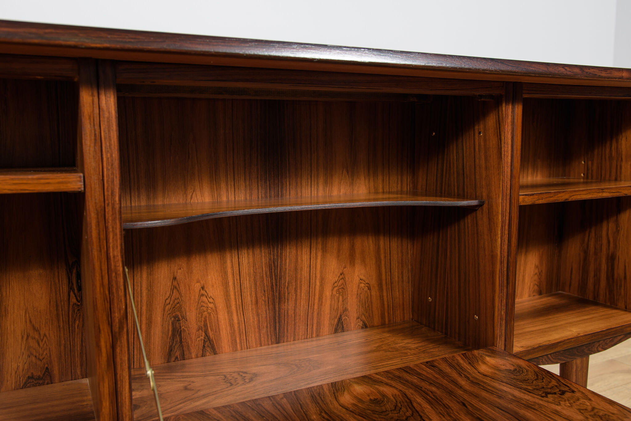 Mid-century freestanding rosewood desk, Denmark, 1960s