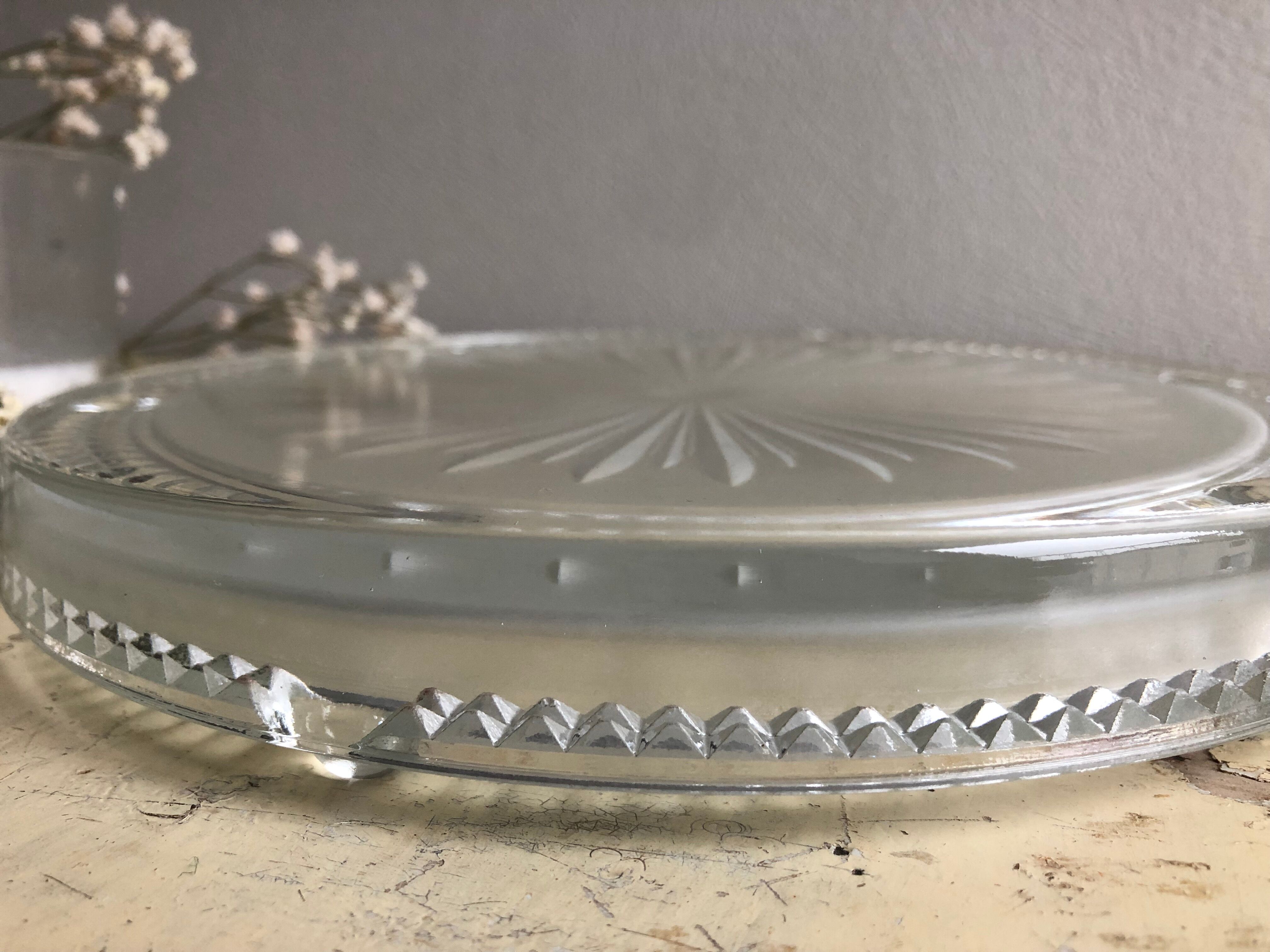 Dessous de plat en verre ciselé