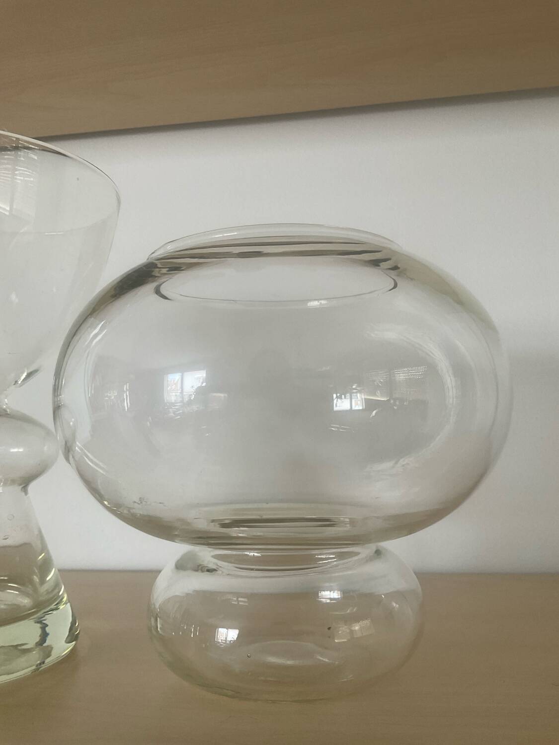 Pair of vintage glass vases