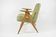 Vintage original armchair , 1960s, restored, upholstered, herringbone fabric