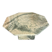 Octagonal marble coffee table