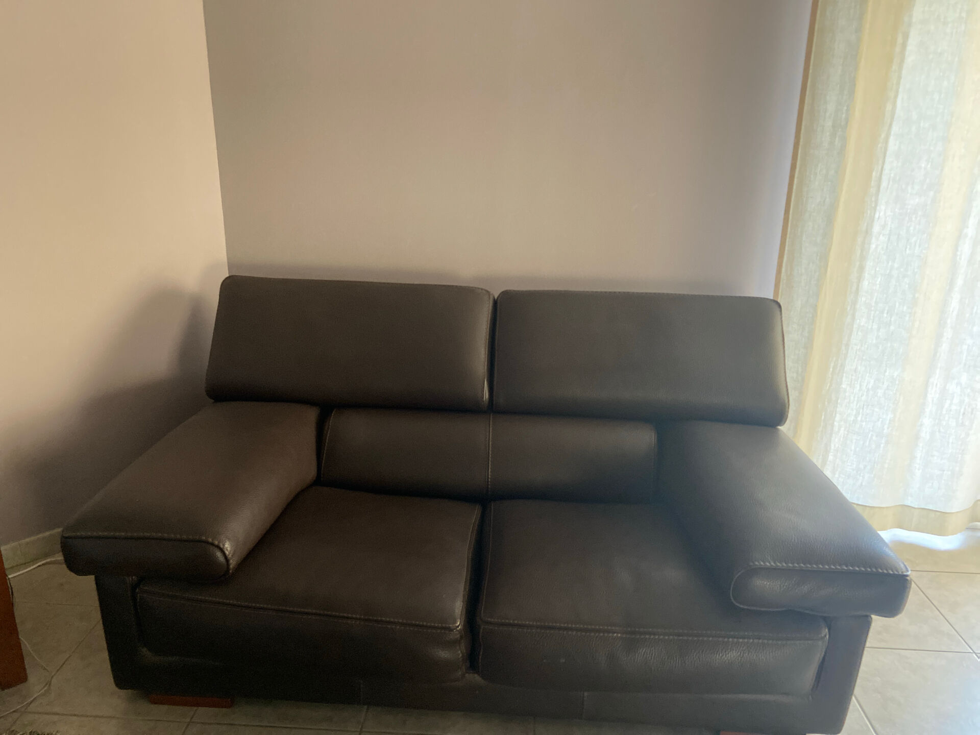 Roche Bobois leather sofa