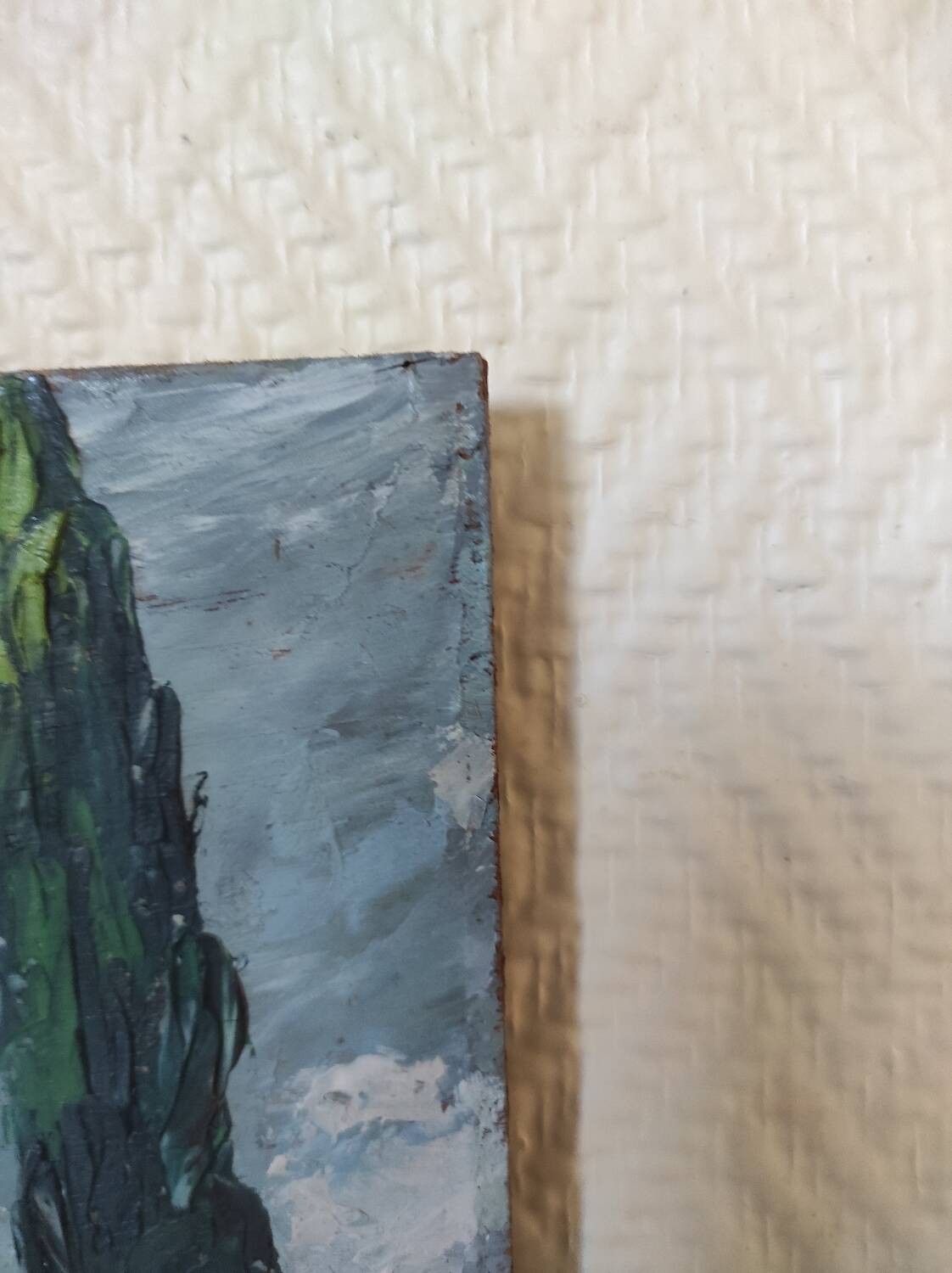 Riverside landscape painting (signed Chevalier)