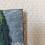 Riverside landscape painting (signed Chevalier)