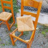 Monastery table with 4 chairs and 1 bench