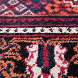 Tapis Vintage Hamadan Fait Main en Laine – Années 1970 – 136 x 205 cm – Rug